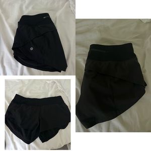 Black Lululemon Speed ups (low rise)